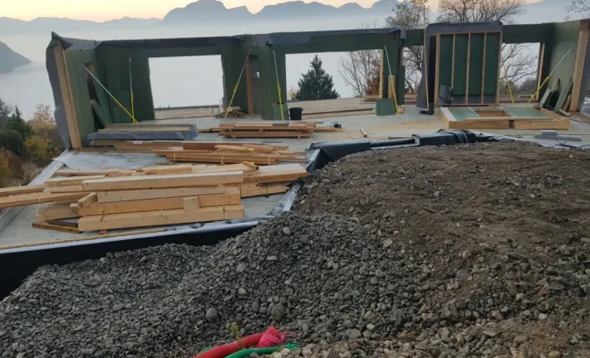  Le montage de la maison ossature bois a démarré... 👌, Chambéry, STRUCTURES BOIS & Compagnie