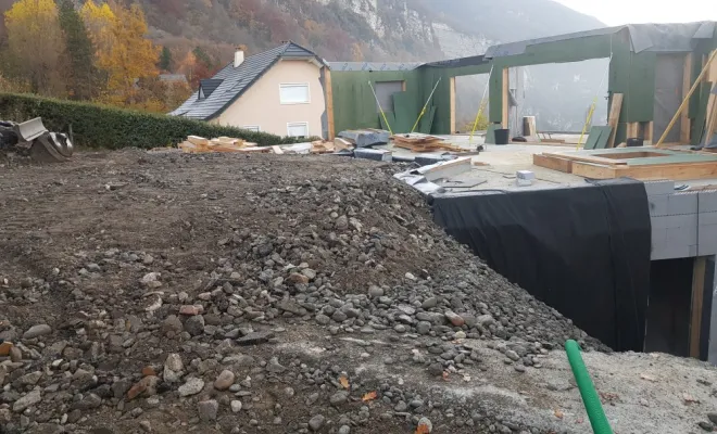  Le montage de la maison ossature bois a démarré... 👌, Chambéry, STRUCTURES BOIS & Compagnie