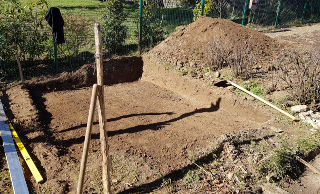  2019 Mars - Abri de jardin "Niche pour chien" à La Ravoire (Savoie – 73), Chambéry, STRUCTURES BOIS & Compagnie