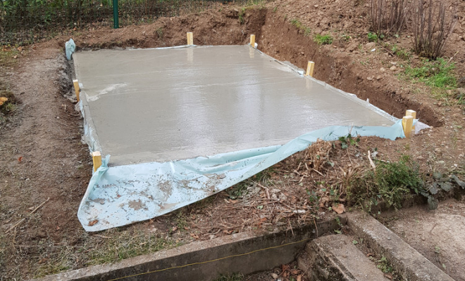  2019 Mars - Abri de jardin "Niche pour chien" à La Ravoire (Savoie – 73), Chambéry, STRUCTURES BOIS & Compagnie