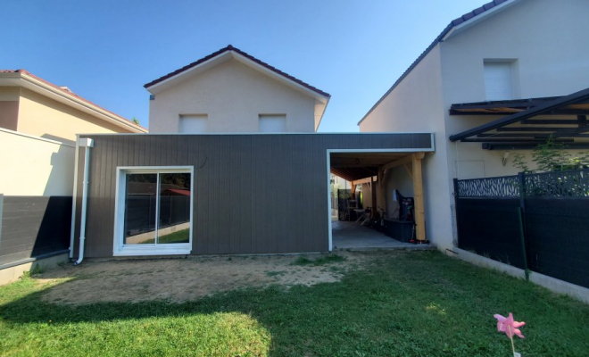  Construction d'une extension de maison de 40m² en ossature bois à Pontcharra (Isère - 38), Chambéry, STRUCTURES BOIS & Compagnie