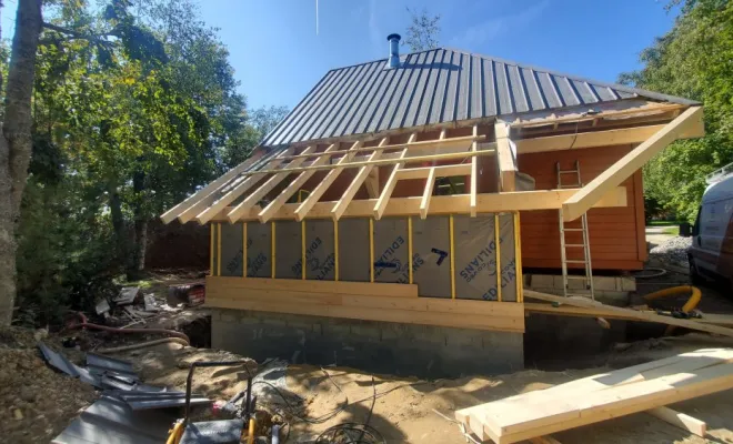  Construction d'une extension ossature bois d'un chalet au village nordique à La Féclaz - Les Déserts (Savoie - 73), Chambéry, STRUCTURES BOIS & Compagnie