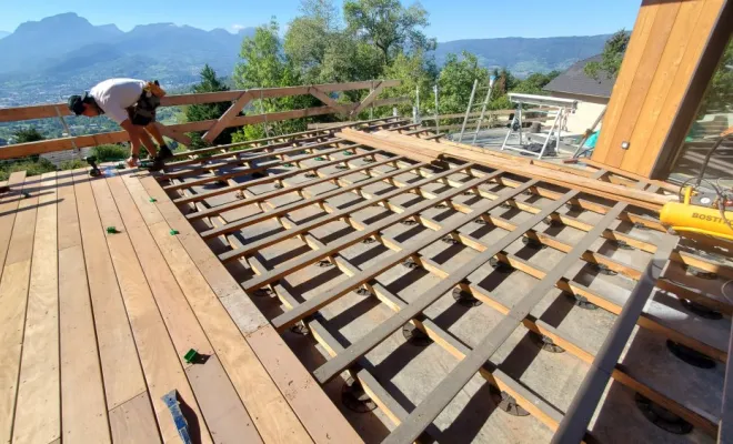  Construction d'une maison ossature bois passive à Chambéry (Savoie - 73), Chambéry, STRUCTURES BOIS & Compagnie