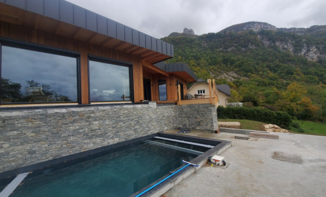  Construction d'une maison ossature bois passive à Chambéry (Savoie - 73), Chambéry, STRUCTURES BOIS & Compagnie