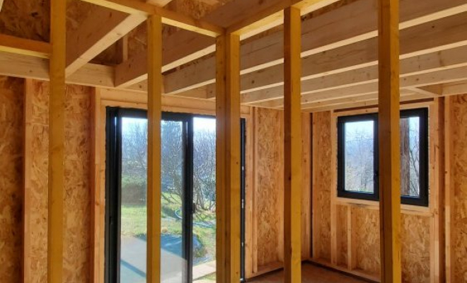  Construction d'une micro maison en ossature bois de 20m² sur 2 niveaux au Montcel en (Savoie-73), Chambéry, STRUCTURES BOIS & Compagnie