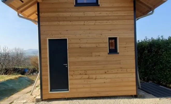  Construction d'une micro maison en ossature bois de 20m² sur 2 niveaux au Montcel en (Savoie-73), Chambéry, STRUCTURES BOIS & Compagnie