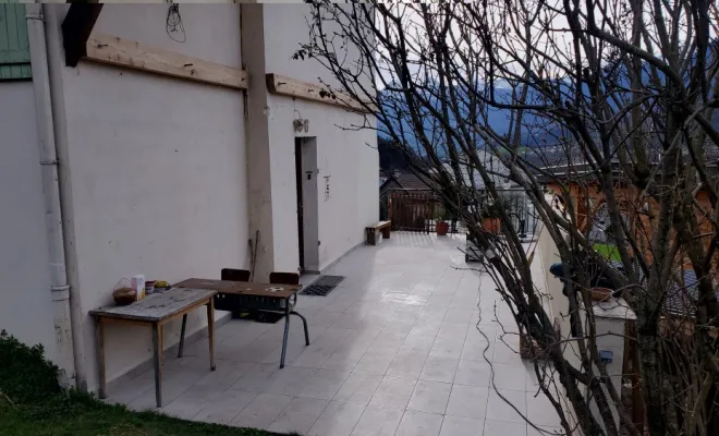  Construction d'une pergola XXL en bois Mélèze à Venthon près d'Albertville (Savoie - 73), Chambéry, STRUCTURES BOIS & Compagnie