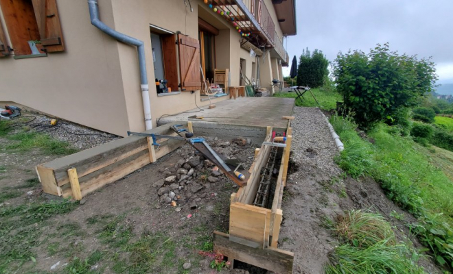  Rénovation et Agrandissement d'une terrasse en bois Mélèze sur structure en Pin Autoclave à St Pierre d'Albigny (Savoie - 73), Chambéry, STRUCTURES BOIS & Compagnie