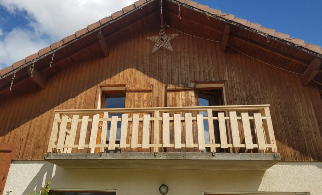  Rénovation d'un balcon en mélèze en Haute Savoie, Chambéry, STRUCTURES BOIS & Compagnie