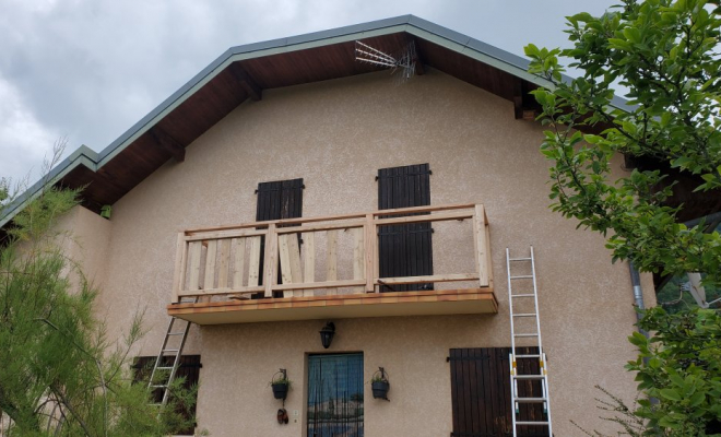  Rénovation d'un garde corps de balcon à Thoiry ( Savoie - 73), Chambéry, STRUCTURES BOIS & Compagnie